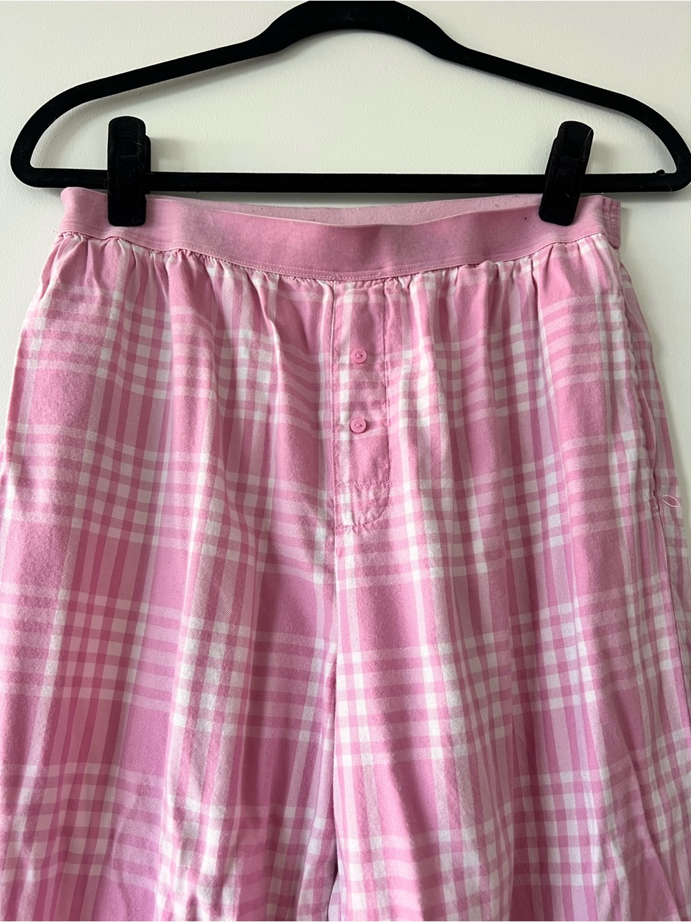 Victoria's Secret PINK Flannel Plaid Pajama Set Pink Size M/L - Picture 4 of 15